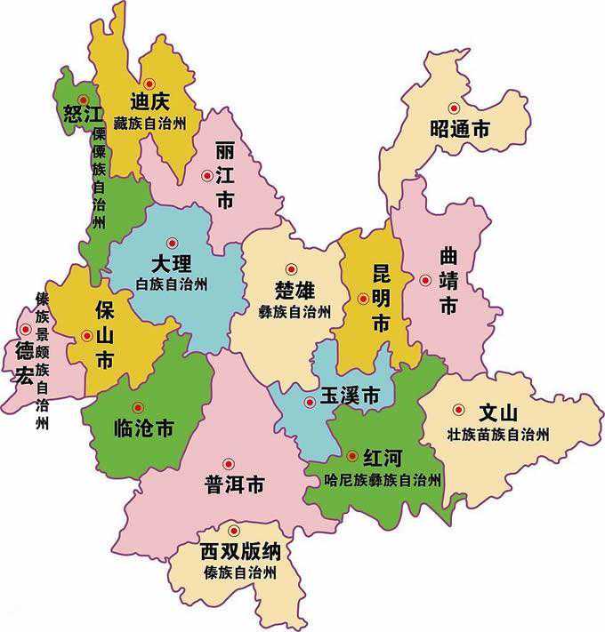 云南旅游地圖大全，收藏起來(lái)以后需要的時(shí)候拿出來(lái)，拿走不謝